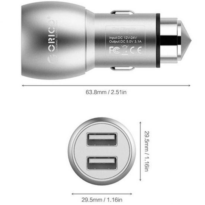 شارژر فندکی اوریکو مدل UCM-2U - 2