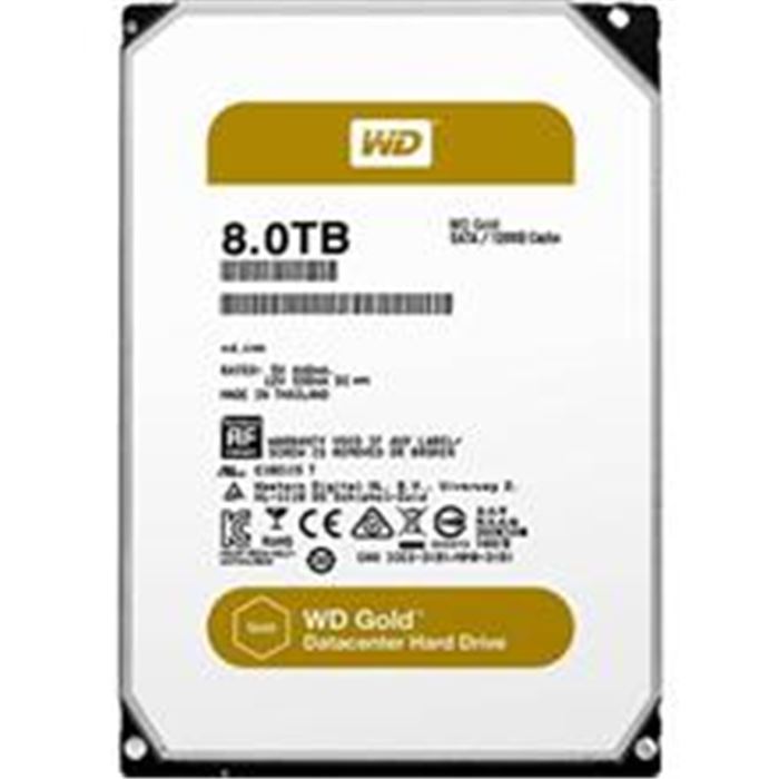 هارددیسک اینترنال وسترن دیجیتال مدل Gold WD8004FRYZ ظرفیت 8 ترابایت