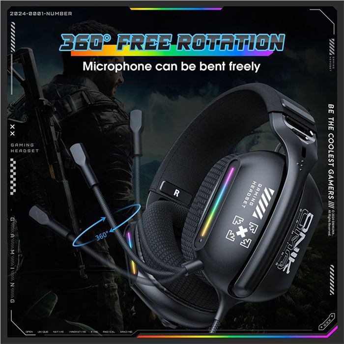 هدست گیمینگ اونیکوما مدل X12 RGB - 10