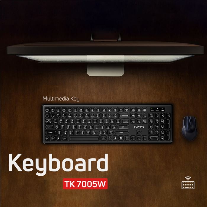 کیبورد بی سیم تسکو مدل TK 7005W - 6