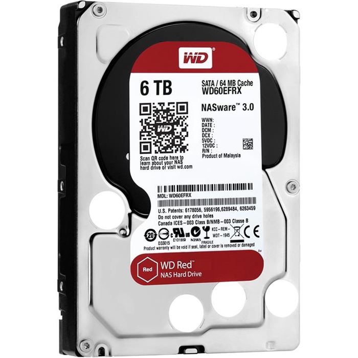 هارددیسک اینترنال وسترن دیجیتال سری Red ظرفیت 6 ترابایت