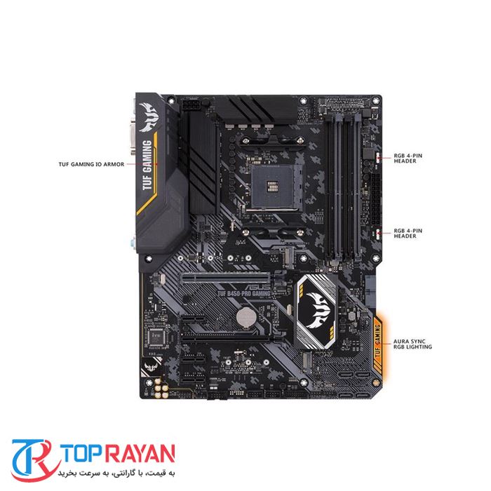 مادربرد ایسوس مدل TUF B450-PRO GAMING سوکت AM4 - 5