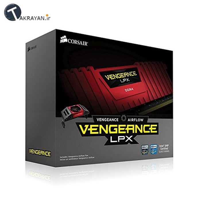 رم کامپیوتر کورسیر مدل Vengeance LPX 4266MHZ DDR4 ظرفیت 16 گیگابایت همراه با فن - 7