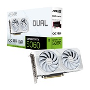 ASUS Dual GeForce RTX 5060 8GB GDDR7 White OC Edition Graphic Card
