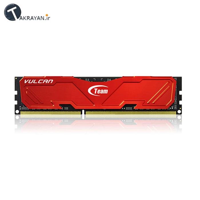رم دسکتاپ DDR4 تک کاناله 2400 مگاهرتز CL15 تیم گروپ مدل Vulcan ظرفیت 16 گیگابایت - 7