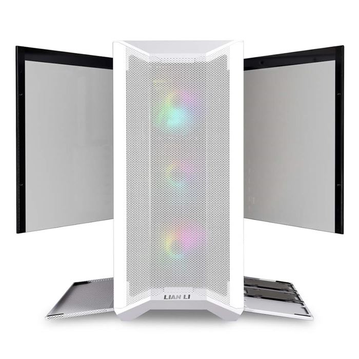 کیس کامپیوتر گیمینگ سفید لیان لی مدل Lancool II Mesh RGB - 5