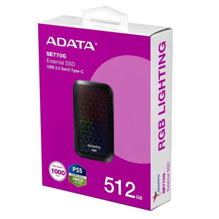 حافظه اس اس دی اکسترنال ای دیتا مدل SE770G ظرفیت 512 گیگابایت  - 6