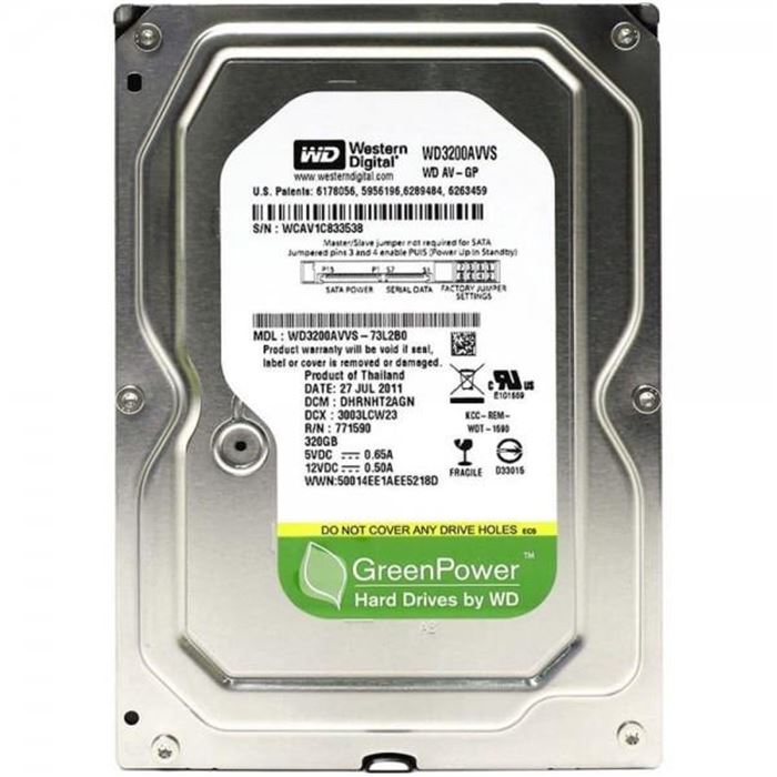 هارد دیسک اینترنال وسترن دیجیتال مدل WD AV-GP WD3200AVVS ظرفیت 320 گیگابایت - 4