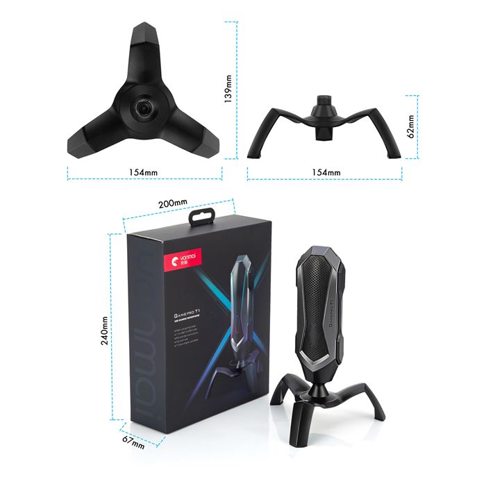 میکروفن کندانسر یانمای مدل GAMEPRO T1 - 8