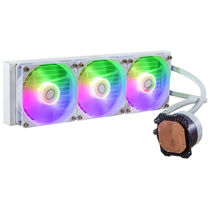 فن پردازنده مایع کولر مستر سفید FAN 360L CORE ARGB WHITE - 2