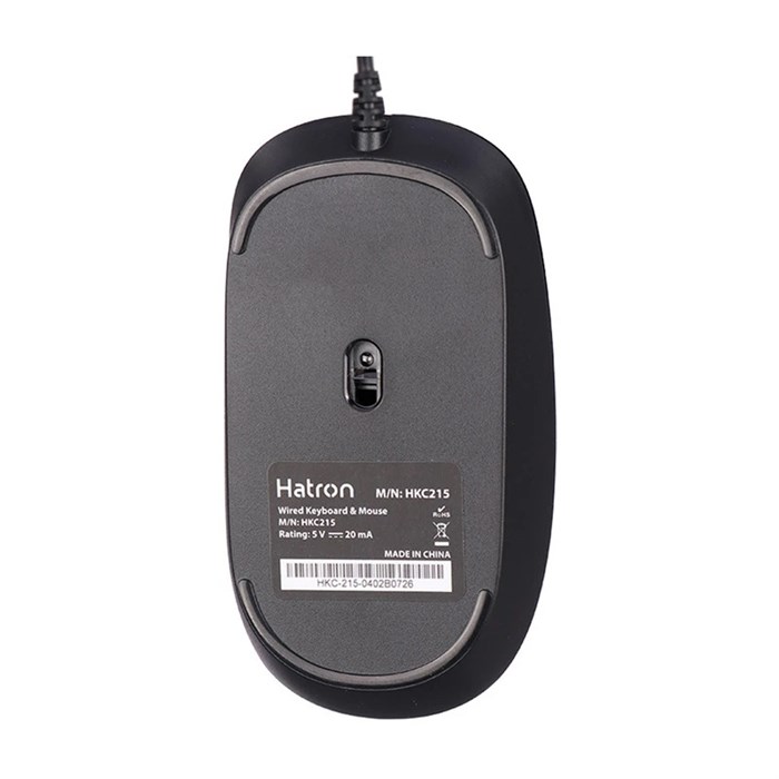 کیبورد و ماوس باسیم هترون مدل HKC215، سوییچ ممبران ، Full-Size - 8