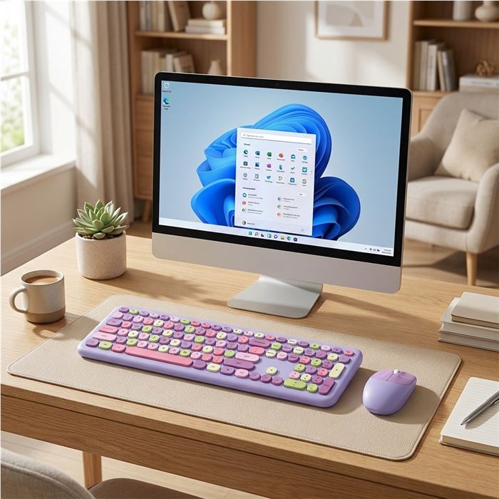 کیبورد و ماوس بیسیم مافی مدل 666، سوییچ ممبران، Full-Size - 3