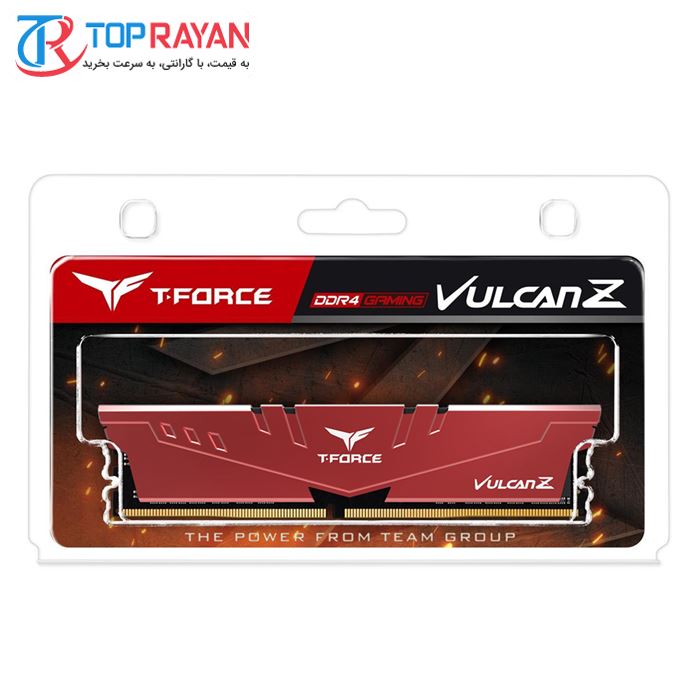 رم کامپیوتر DDR4 تک کاناله 2666 مگاهرتز CL18 تیم گروپ مدل VULCAN Z Gaming ظرفیت 8 گیگابایت - 4