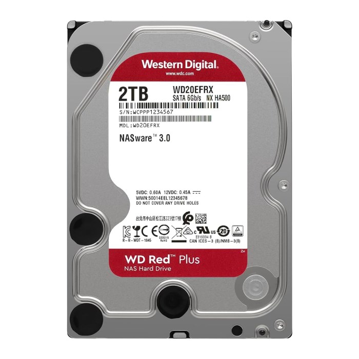 هارد وسترن دیجیتال Red Plus ظرفیت 2 ترابایت - 4