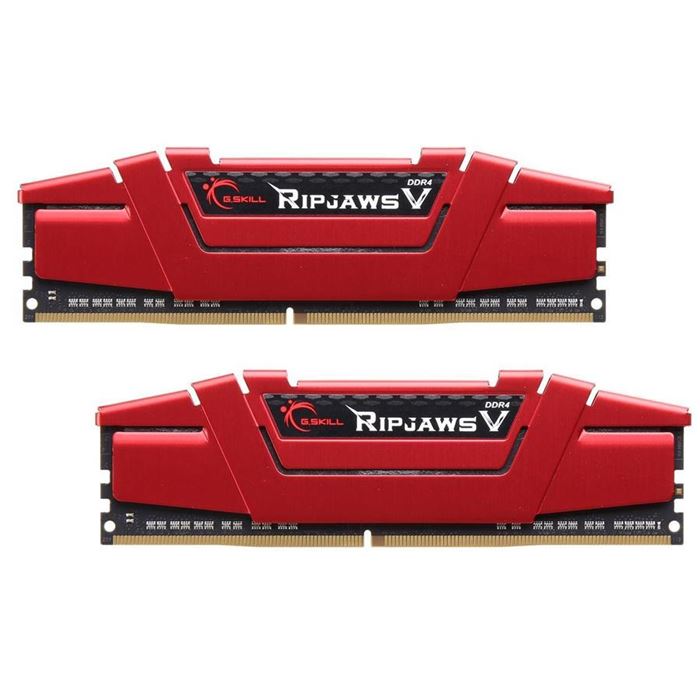 رم کامپیوتر DDR4 دوکاناله 3000 مگاهرتز CL16 جی اسکیل مدل RipjawsV ظرفیت 32 گیگابایت