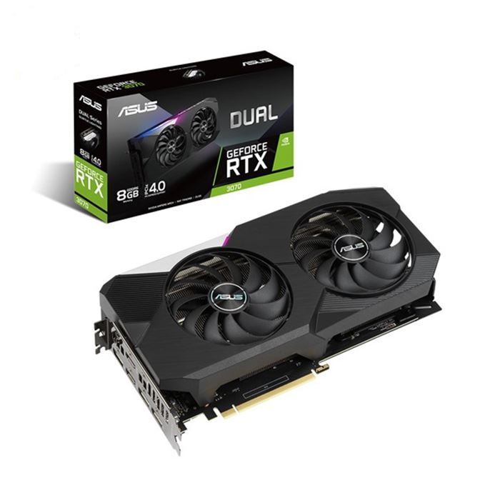 کارت گرافیک ایسوس GeForce DUAL RTX3070 O8G HHR