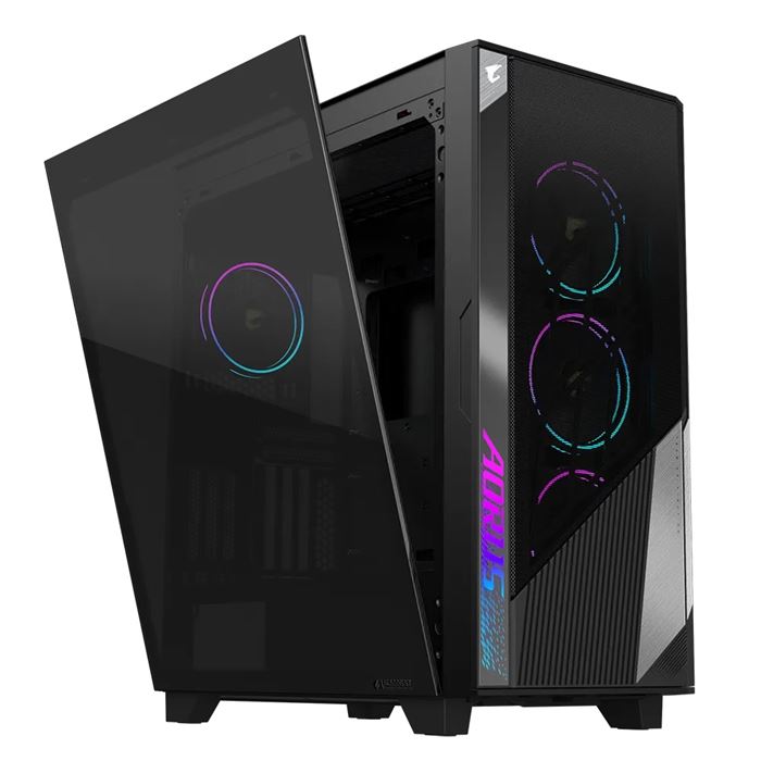 کیس گیمینگ گیگابایت مشکی Case GigaByte Aorus C500 Glass - 4