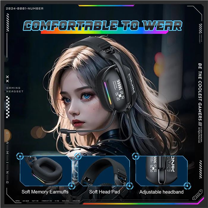 هدست گیمینگ اونیکوما مدل X12 RGB - 11