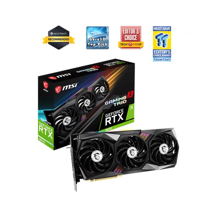 کارت گرافیک ام اس آی GeForce RTX 3070 Gaming X Trio 8G - 7