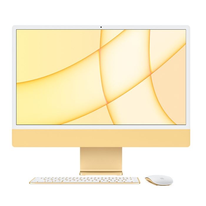 Apple iMac Z12T M1 chip 8-Core CPU 8-Core GPU 512GB SSD 24-inch 4.5K Retina Display Yellow All in One