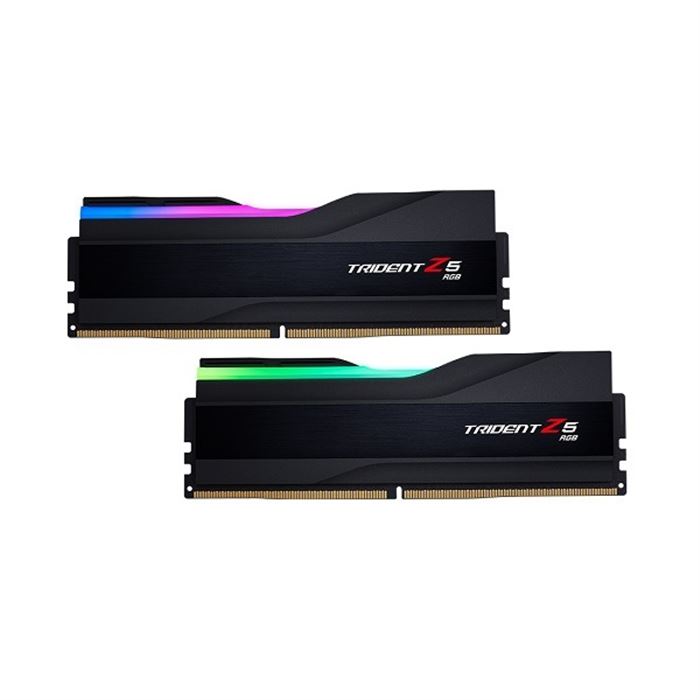 رم کامپیوتر DDR5 دو کاناله 6600 مگاهرتز CL34 جی اسکیل مدل Trident Z5 RGB BLACK ظرفیت 32 گیگابایت