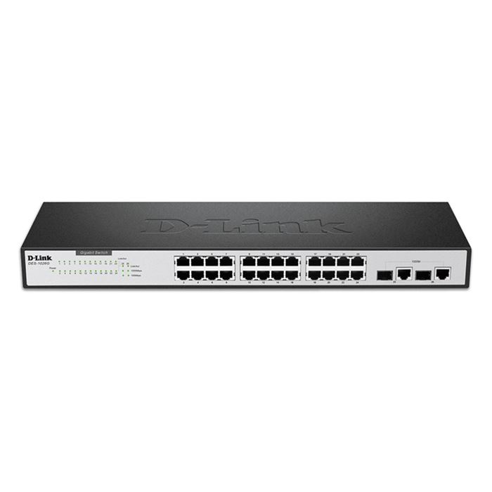 سوییچ 24 پورت مگابیتی، غیر مدیریتی و رکمونت دی-لینک مدل DES-1026G با دو پورت گیگابیتی - 2