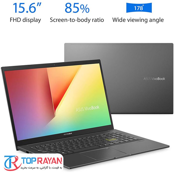 لپ تاپ ایسوس 15.6 اینچ مدل K513EQ Core i7-1165G7 8GB-1TB+256SSD-2GB - 7