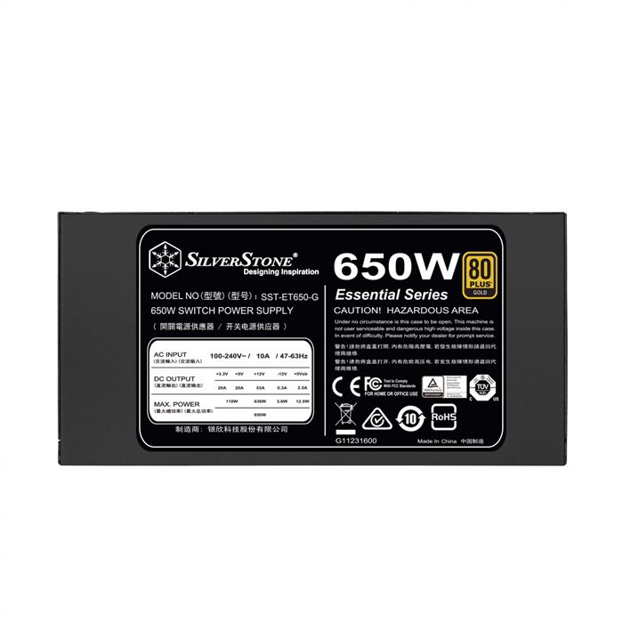 منبع تغذیه سیلوراستون مدل Essential SST ET650 G - 4
