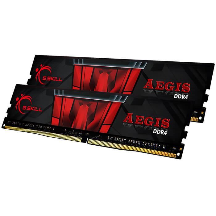 رم کامپیوتر DDR4 دو کاناله 3000 مگاهرتز CL16 جی اسکیل مدل AEGIS ظرفیت 16 گیگابایت - 4