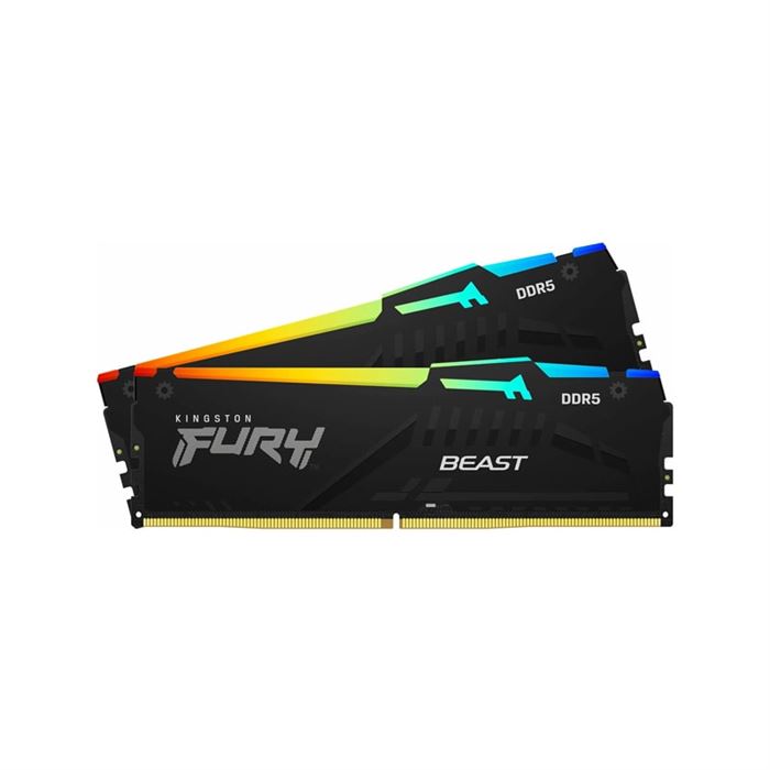 رم کینگستون مدل FURY Beast RGB با ظرفیت 32 گیگابایت فرکانس 5600 مگاهرتز دو کاناله - 3