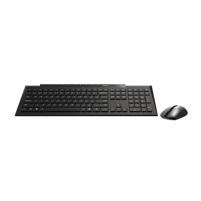 کیبورد و ماوس بی سیم رپو مدل 8210M Black با حروف فارسی - 4