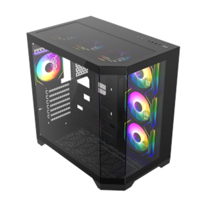 کیس گیم مکس مدل GAMEMAX CASE HYPE-A BLACK - 5
