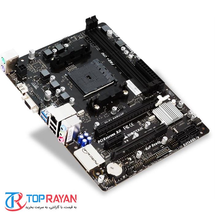 مادربرد بایوستار مدل Hi-Fi A68U3P سوکت +FM2 - 2