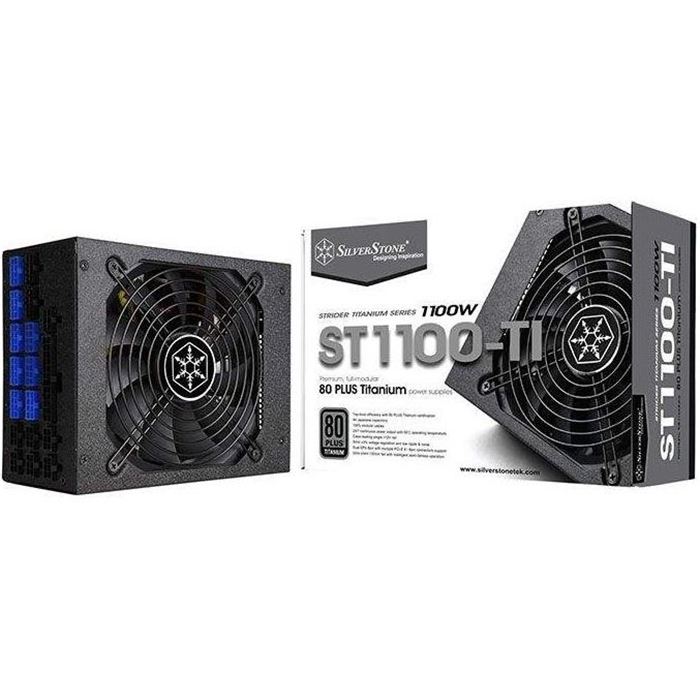 منبع تغذیه کامپیوتر سیلوراستون مدل Strider Titanium SST-ST۱۱۰۰-TI