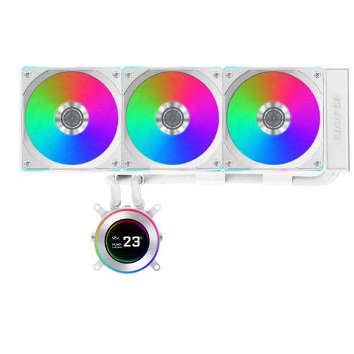 کولر پردازنده مایع لیان لی سفید مدل Hydroshift II LCD-C 360CL AIO — 3