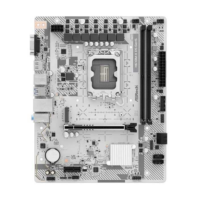 مادربرد سفید ازراک مدل H610M-X DDR5  - 3