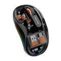Green Lion Turtle Wireless 2400DPI Transparent Mouse