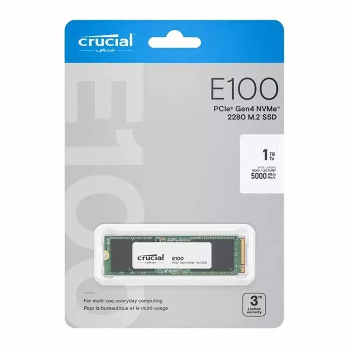 حافظه SSD کروشیال مدل Crucial E100 M.2 2280 1TB Nvme - 3