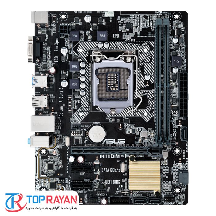 مادربرد ایسوس مدل H110M-F سوکت 1151 - 3
