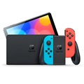 Nintendo Switch OLED with Neon Blue and Neon Red Joy-Con Gaming Consoles