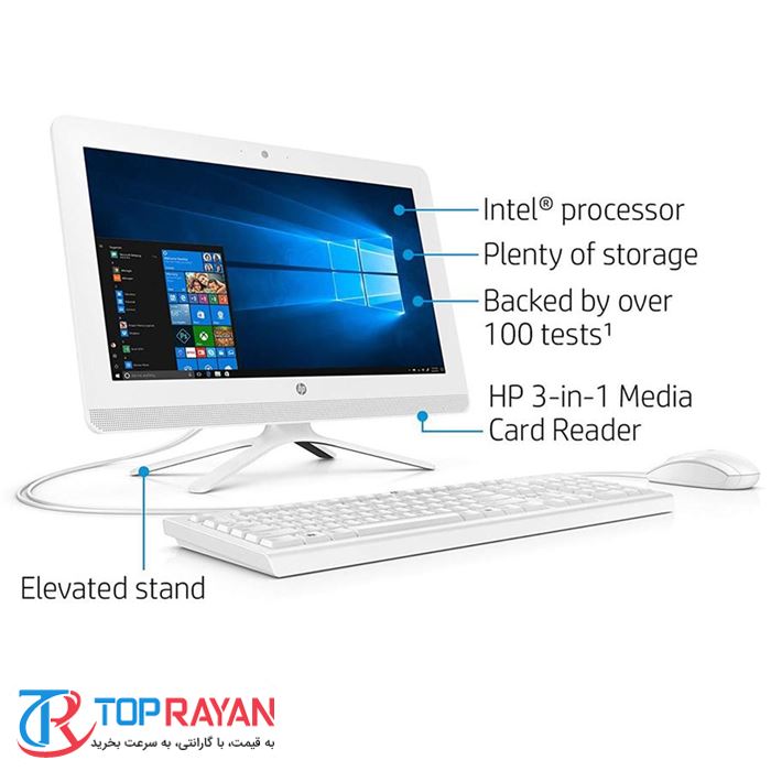 کامپیوتر آماده 20 اینچی اچ پی مدل C412nh-B پردازنده Celeron-J4005 رم 8GB حافظه 1TB گرافیک intel - 2