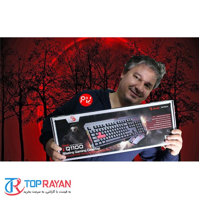 کیبورد و ماوس مخصوص بازی ای فور تک مدل Q-۱۱۰۰ - 7
