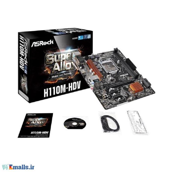مادربرد ازراک مدل H110M-HDV با سوکت 1151 - 5