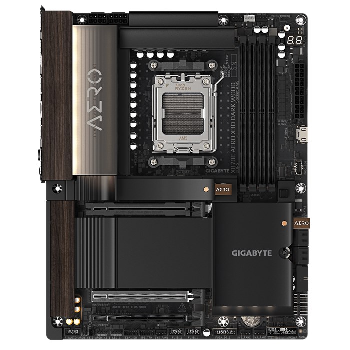 مادربرد گیگابایت X870E AERO X3D DARK WOOD  - 2