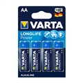 Varta Longlife Power 4AA batteries