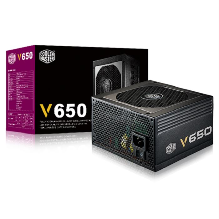 منبع تغذیه کامپیوتر ماژولار کولر مستر مدل V650