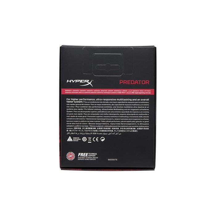 رم کینگستون سری HyperX Predator RGB با ظرفیت 8 گیگابایت و فرکانس 3200 مگاهرتز - 8