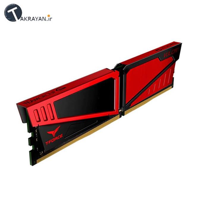 رم دسکتاپ DDR4 تک کاناله 2400 مگاهرتز CL15 تیم گروپ مدل Vulcan ظرفیت 16 گیگابایت - 3