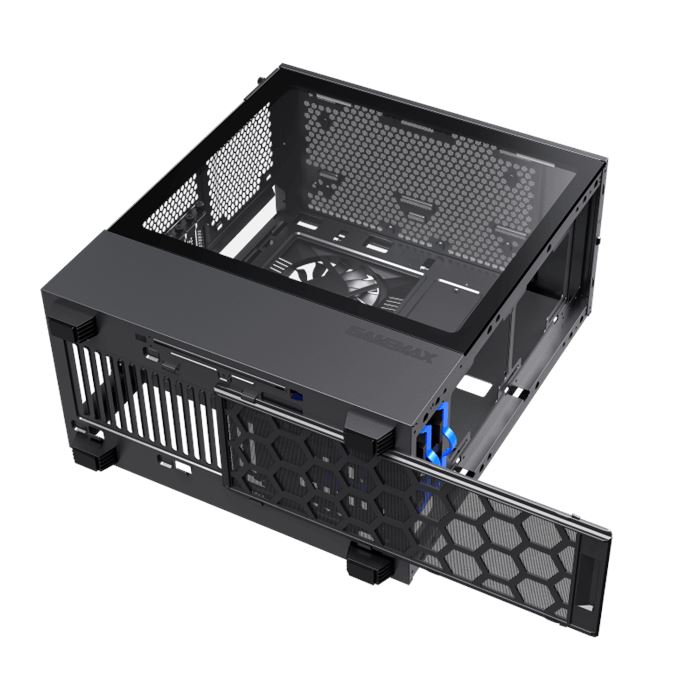 کیس گیمینگ گیم مکس GAMEMAX Contac COC BG رنگ مشکی خاکستری - 4