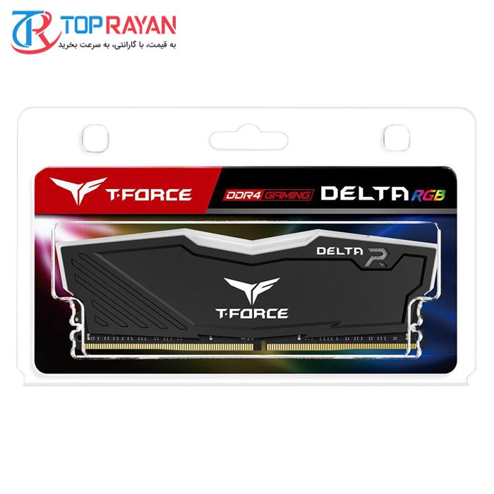 رم دسکتاپ DDR4 تک کاناله 3200 مگاهرتز CL16 تیم گروپ مدل T-Force Delta RGB ظرفیت 16 گیگابایت - 5